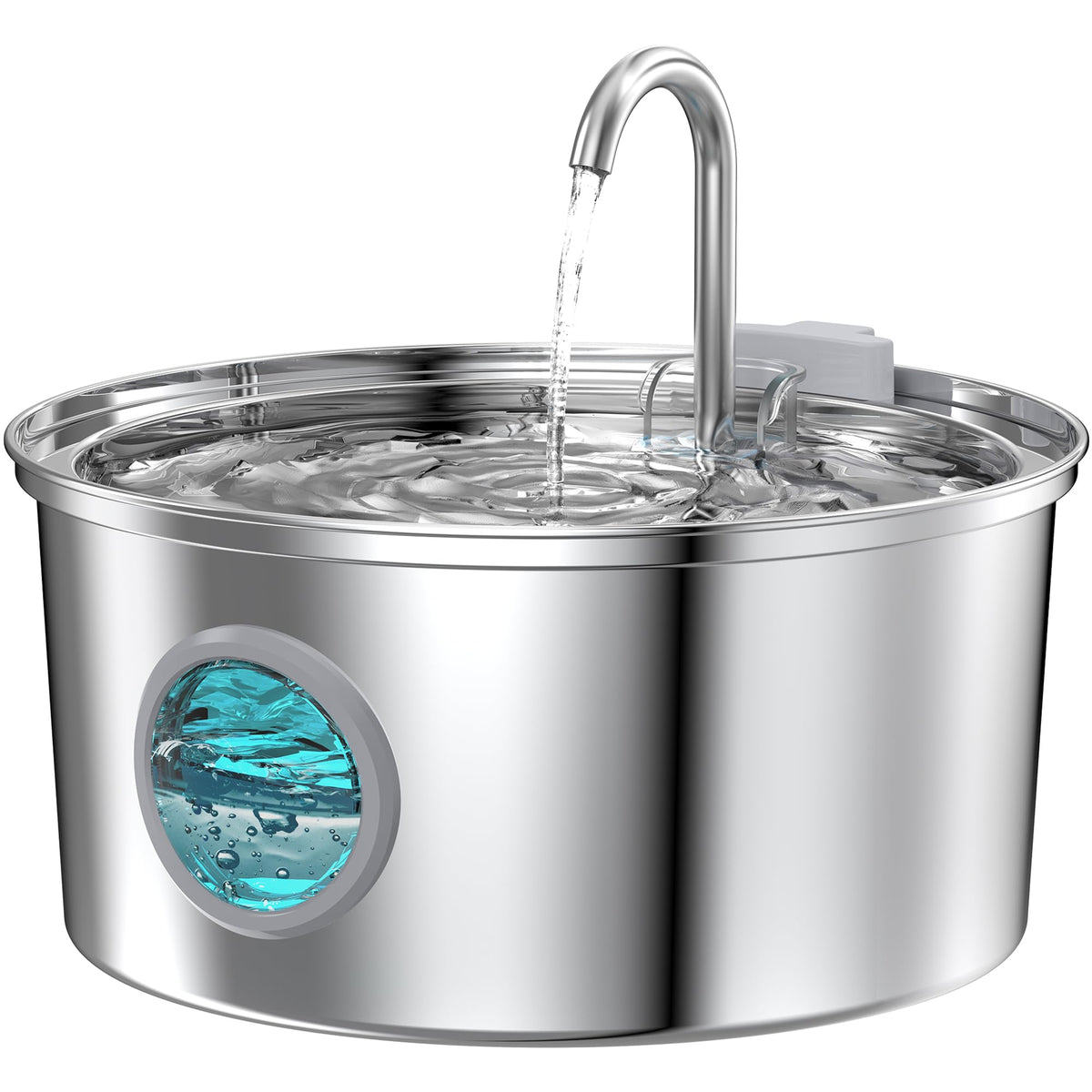 FOFNON bebedero gatos en acero inoxidable con gran capacidad 3.2L.