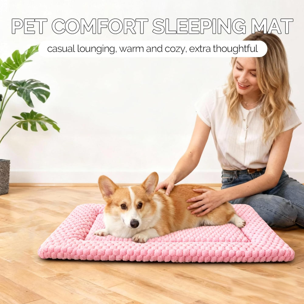 Fogkiss almohadilla-antideslizante-crate-perro-rosa-24x18 mantiene la base estable