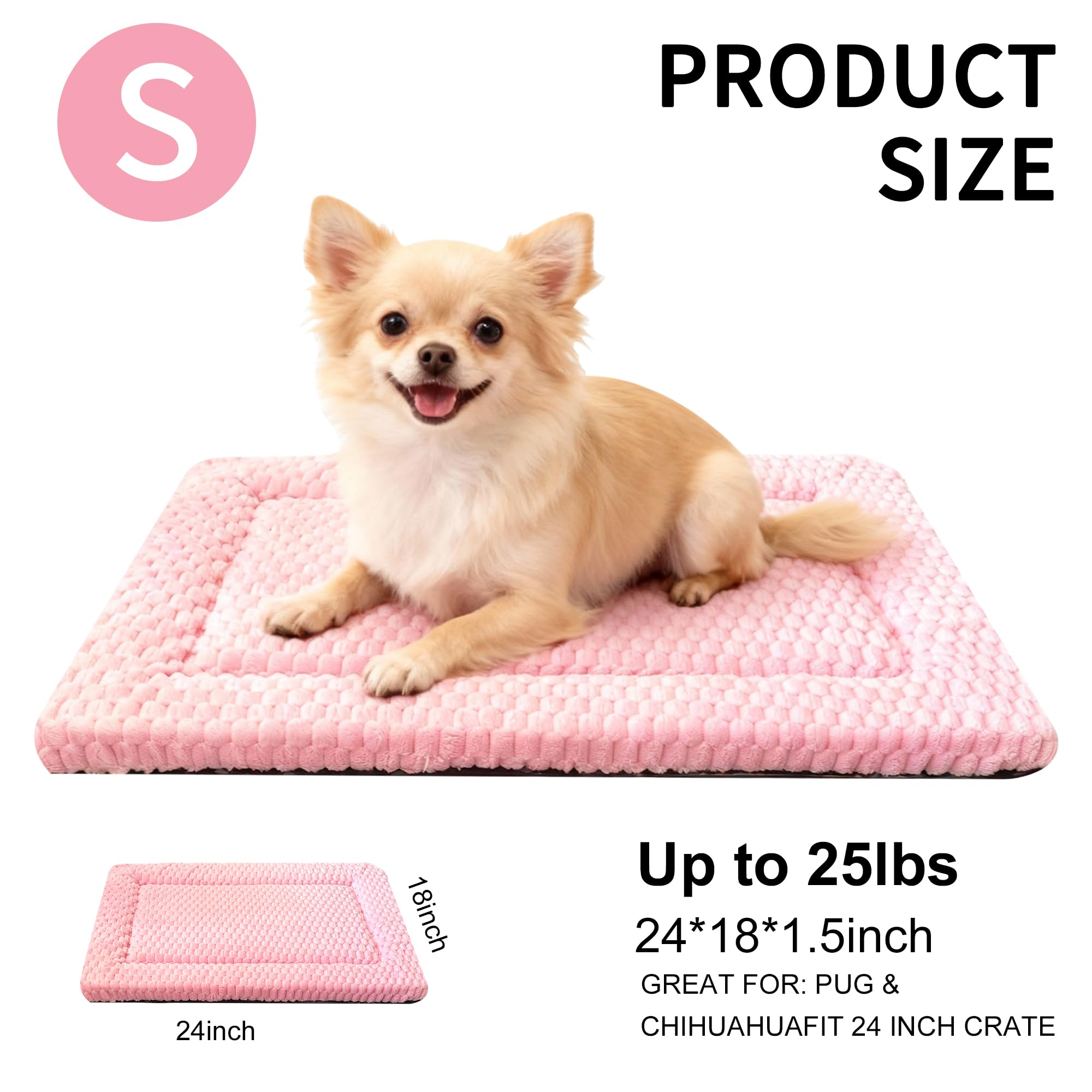 Fogkiss cama-perro-doble-lado-rosa-24x18 ideal para todas las estaciones