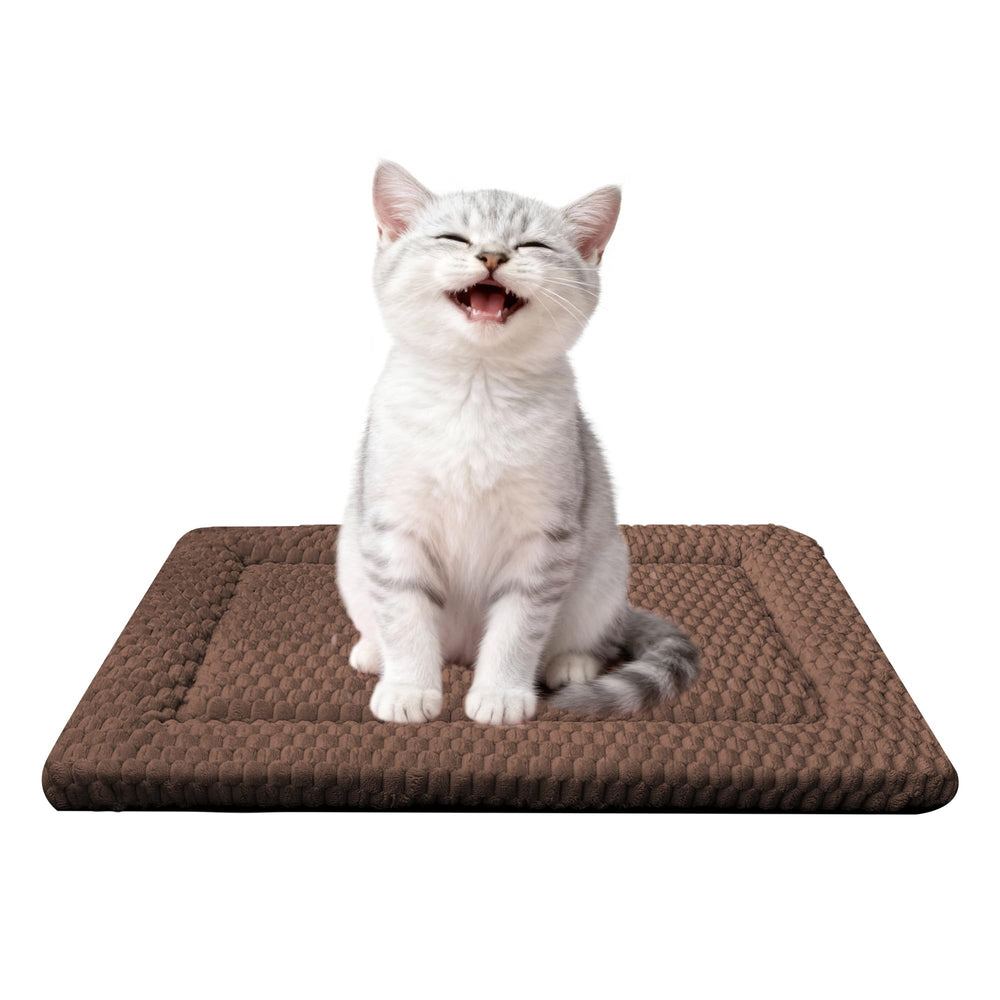 Fogkiss Cama-perro jaula doble cara: descanso suave y reversible para jaulas.