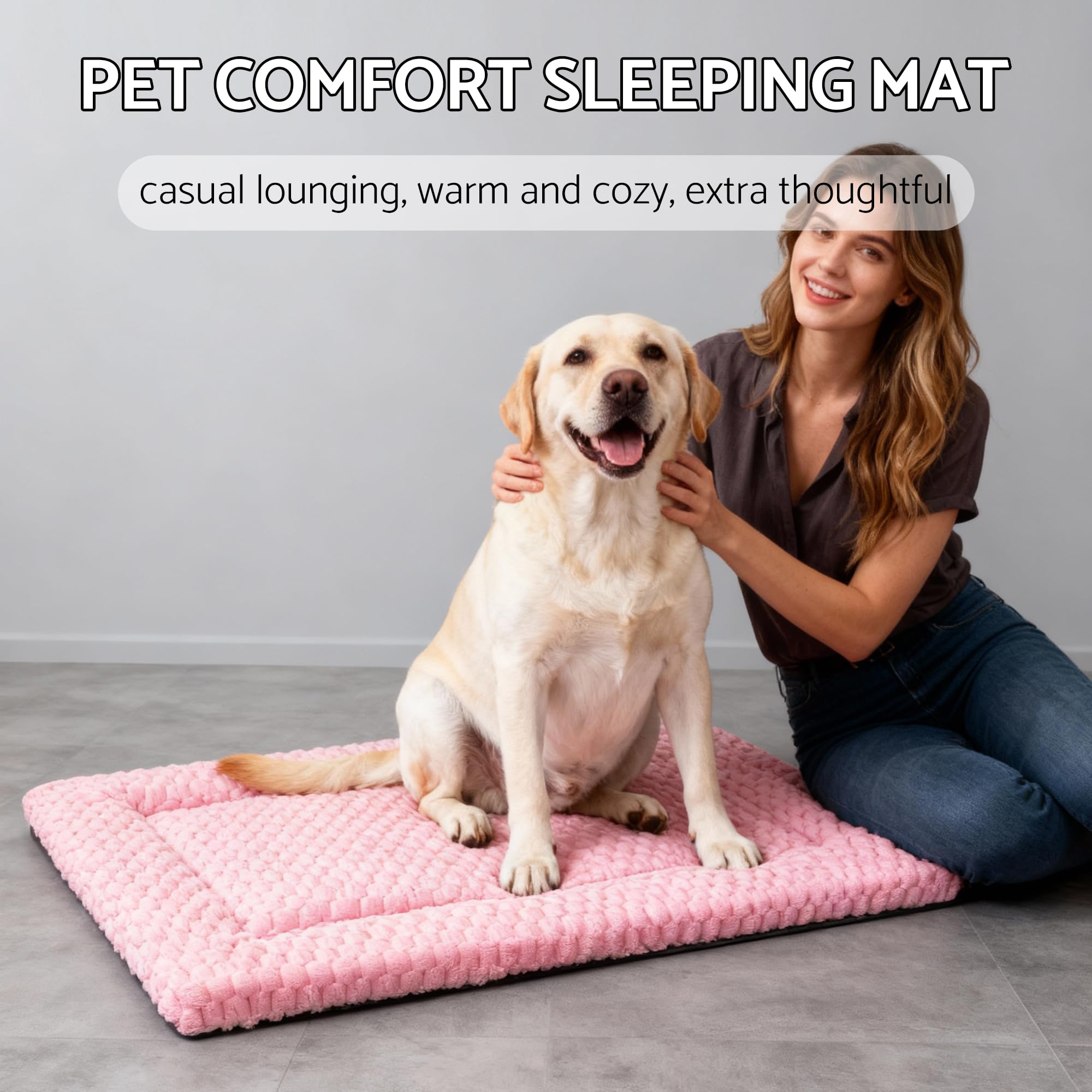 Fogkiss cama-perro lavable rosa: fácil de limpiar y mantener