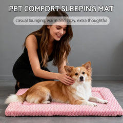 Fogkiss cama para perros rosa medidas 76x51x4 cm: ajuste cómodo.