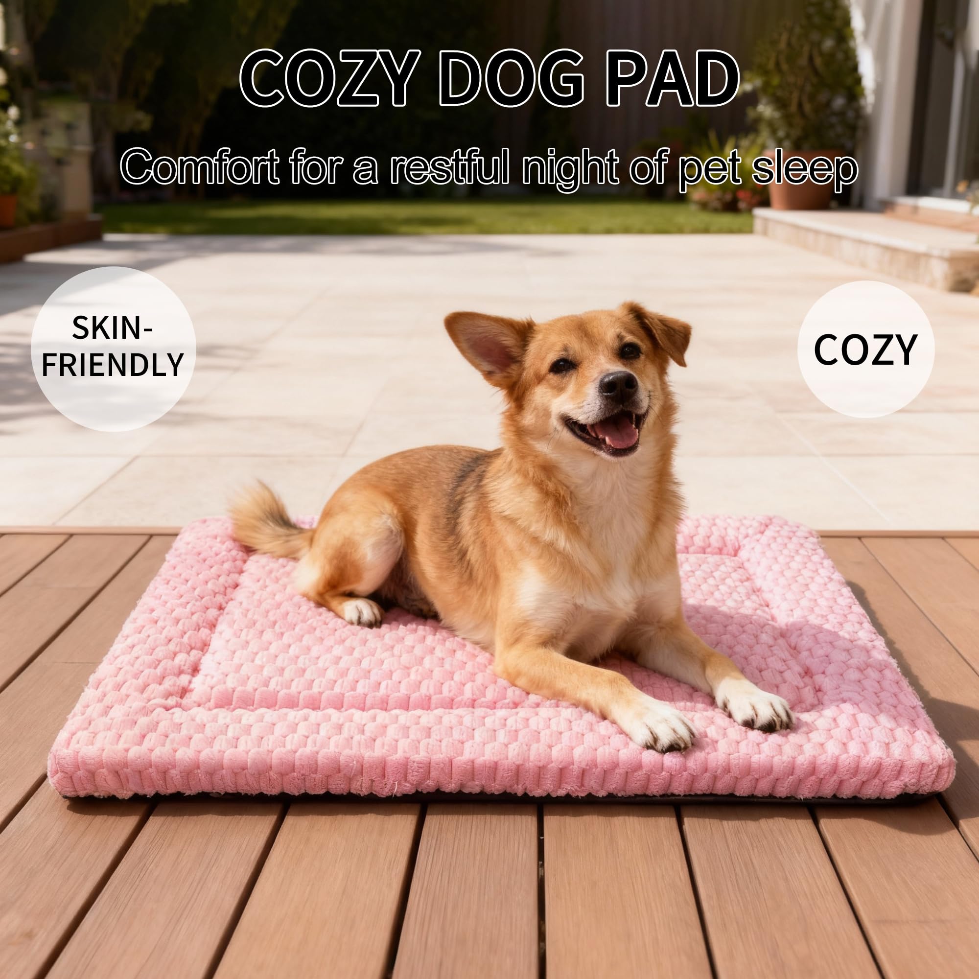 Fogkiss cama para perros rosa uso doméstico exterior: ideal para viajes.