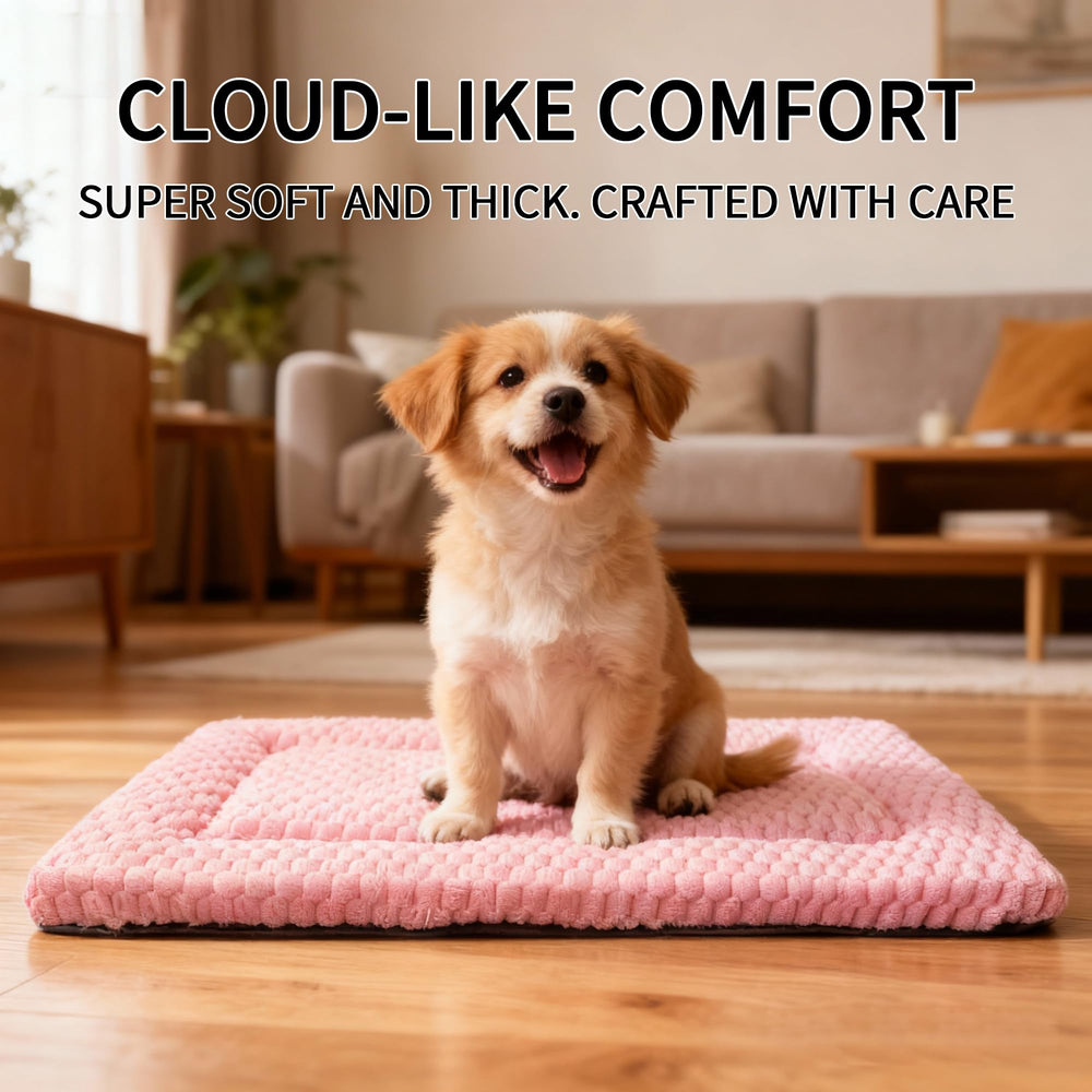 Fogkiss cama-portátil-perro-rosa-24x18 ideal para viajes y descanso suave