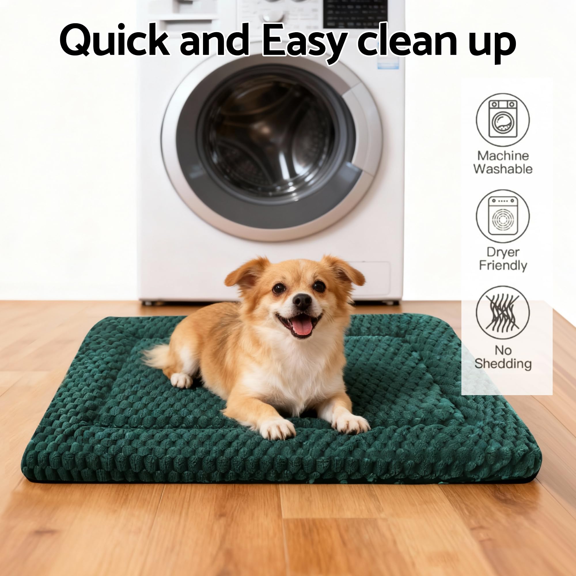 Fogkiss dimensiones-24x18-pulgadas-cama-perro, encaja con precisión