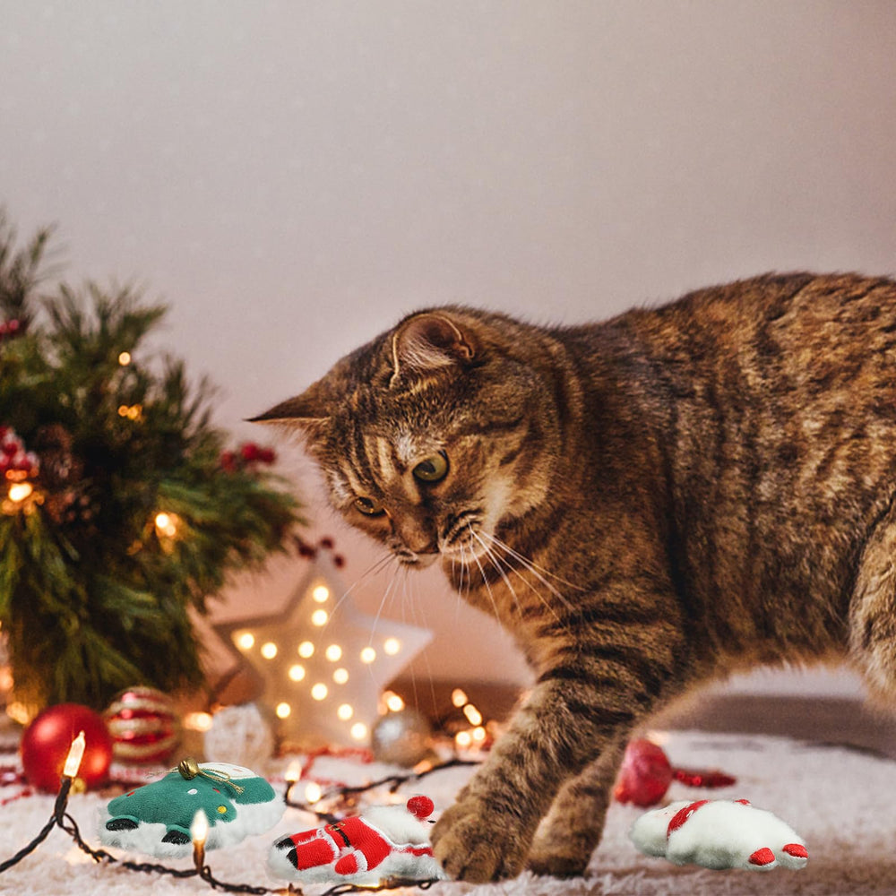 FOIMAS juguete navidad gato regalo perfecto para felinos curiosos.