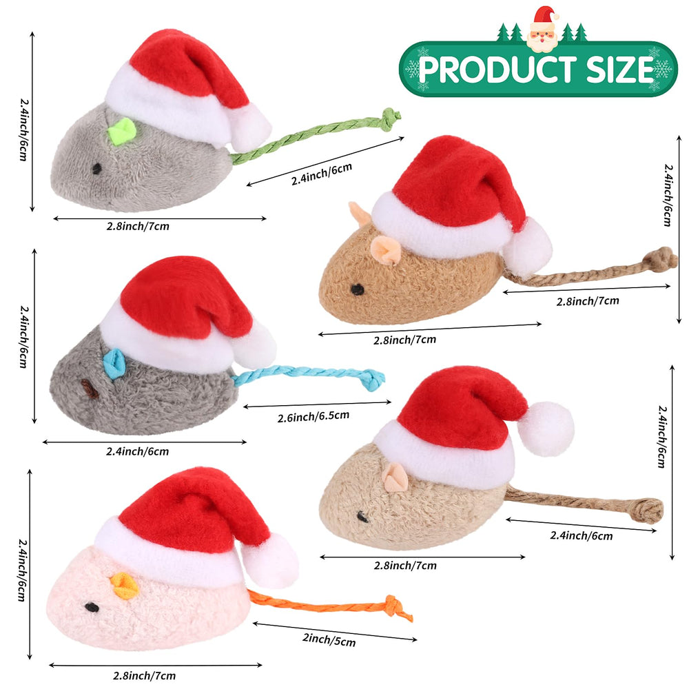 FOIMAS ratón navideño marrón: perfecto para morder y ejercitar mandíbulas