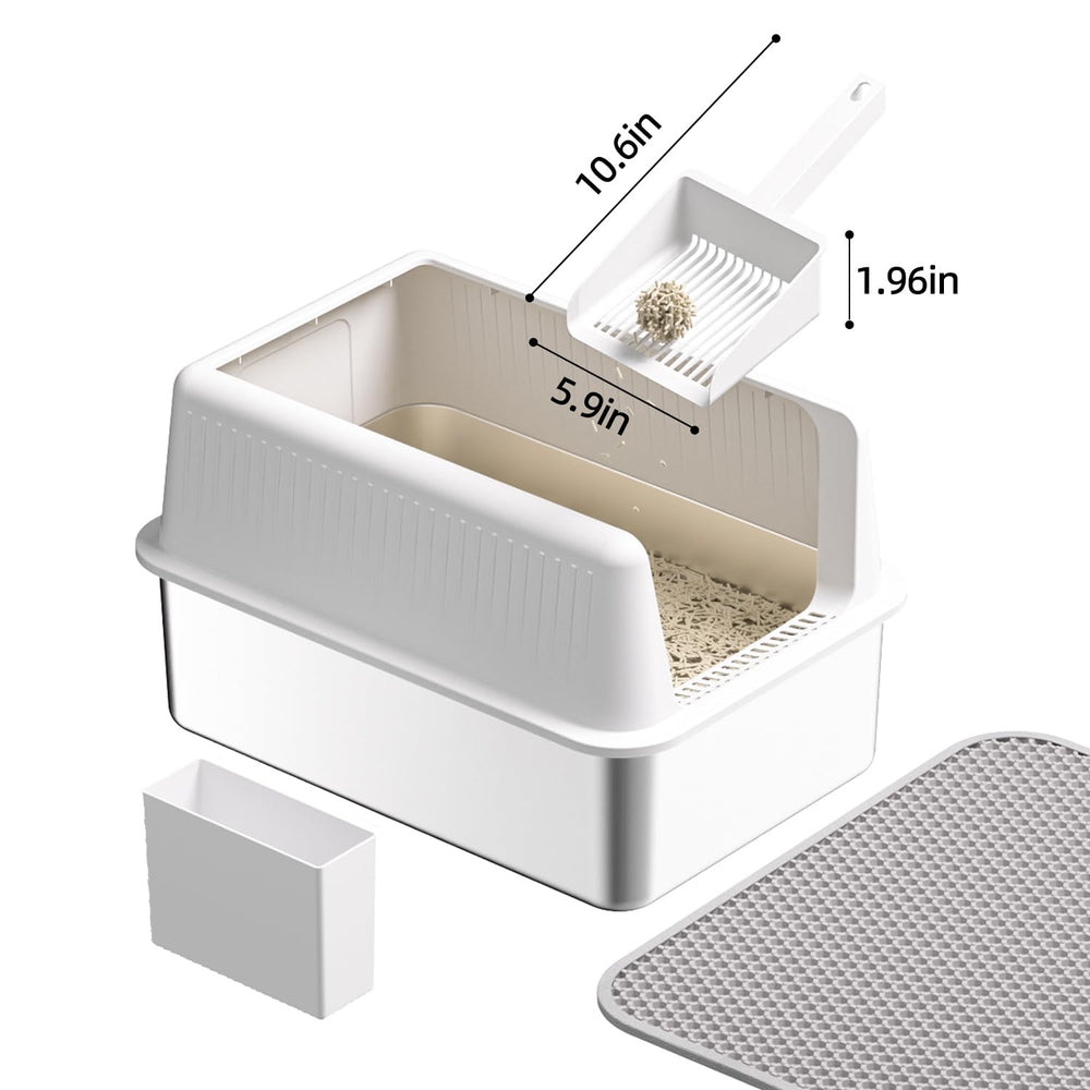 Fooalgo inodoro con pala y caja de almacenamiento incluidas para ordenar.