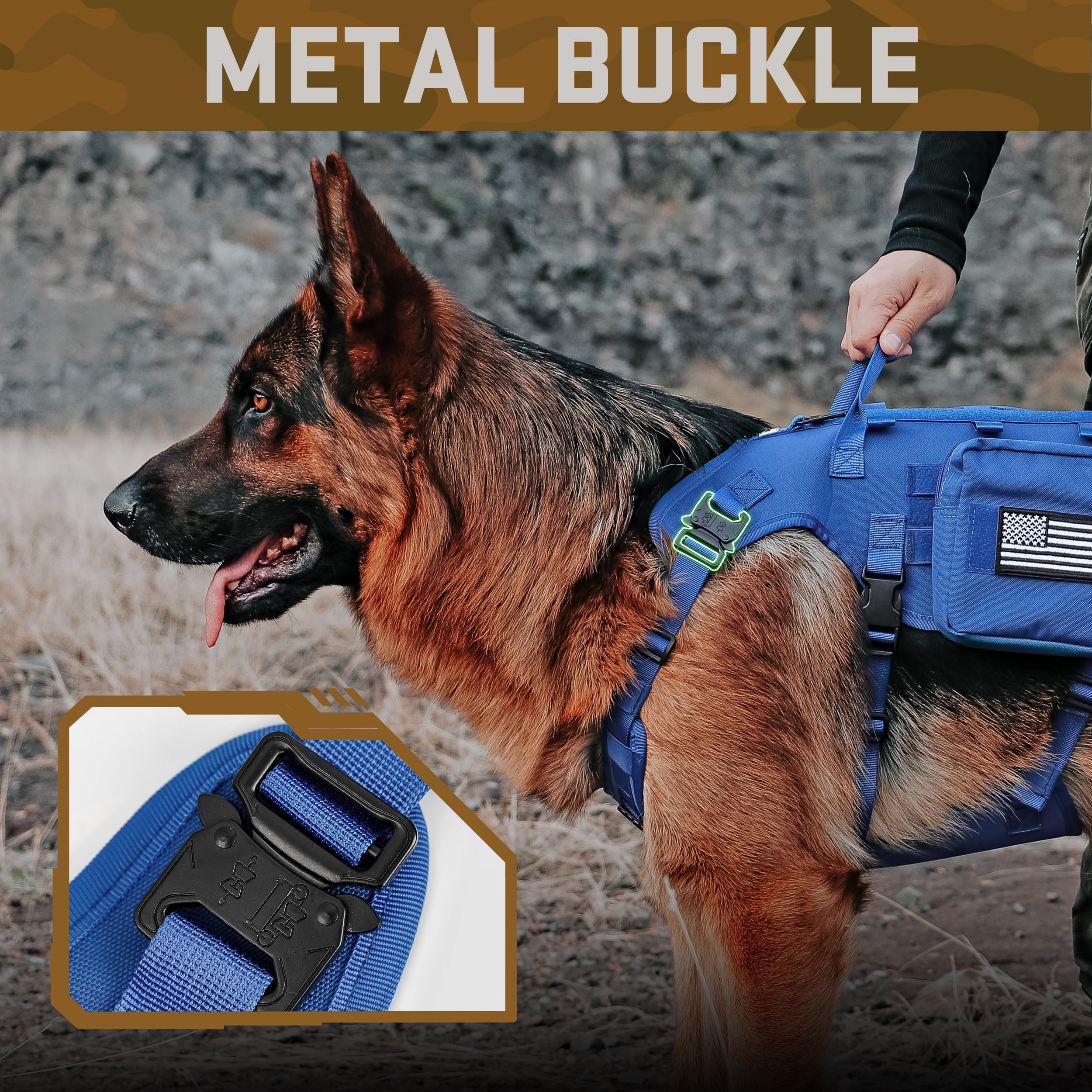 Forestpaw arnés ajustable para perro mediano, ajuste cómodo y seguro durante entrenamientos