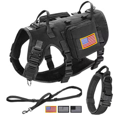 Arnés táctico Forestpaw para perro grande, vista frontal, control de tirones