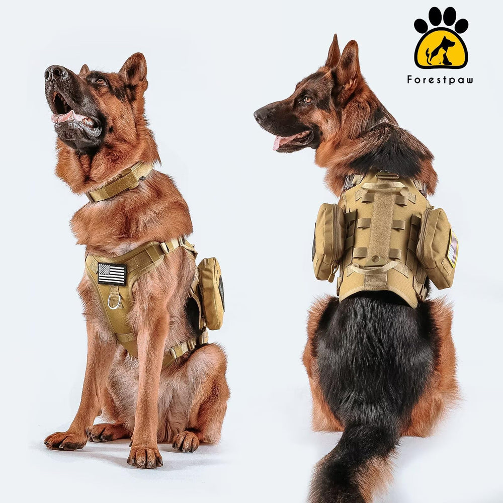 Nylon 1000D y malla transpirable Forestpaw para durabilidad y ventilación