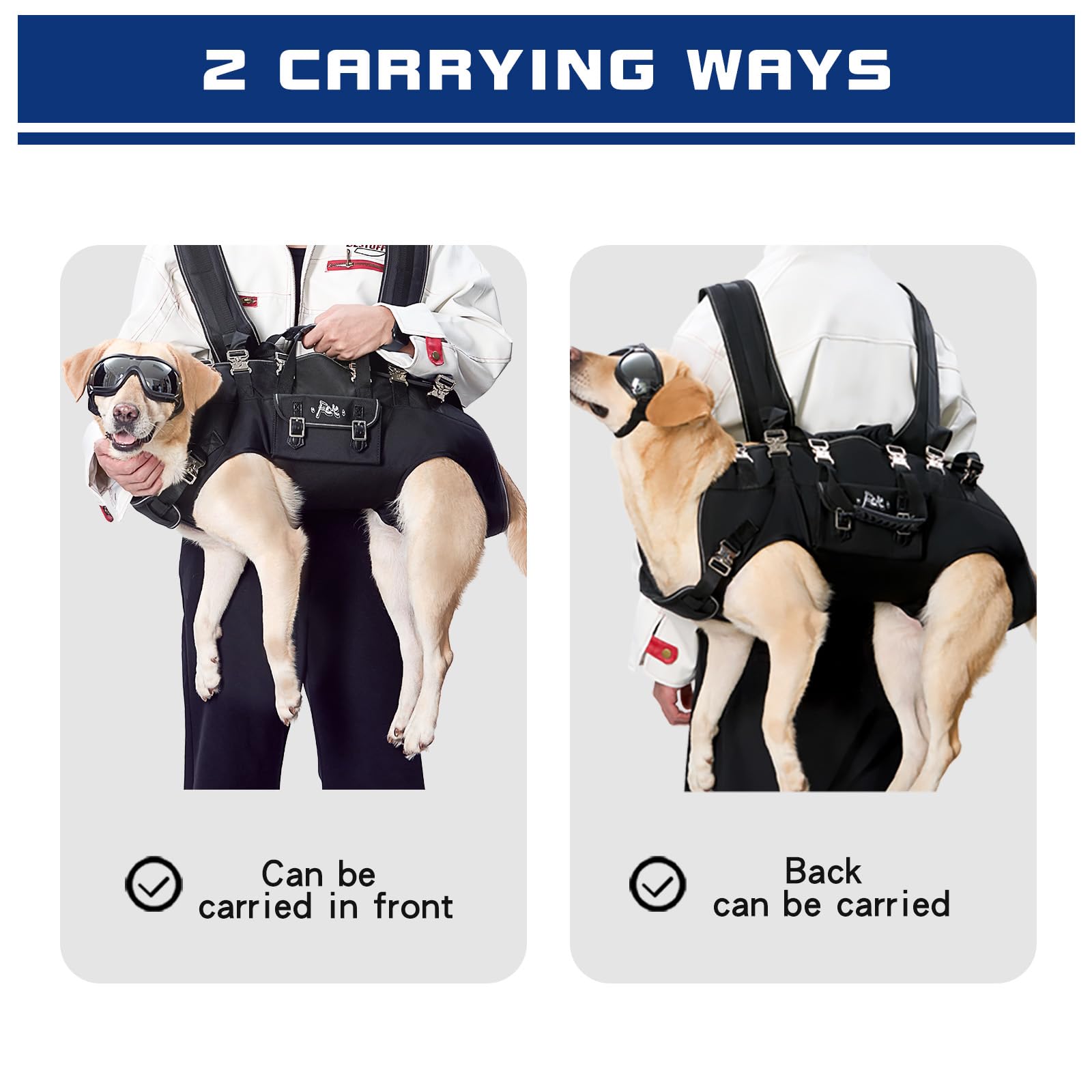 Forever Caring Together Mochila para perro, malla 3D ventilación para mejor transpiración