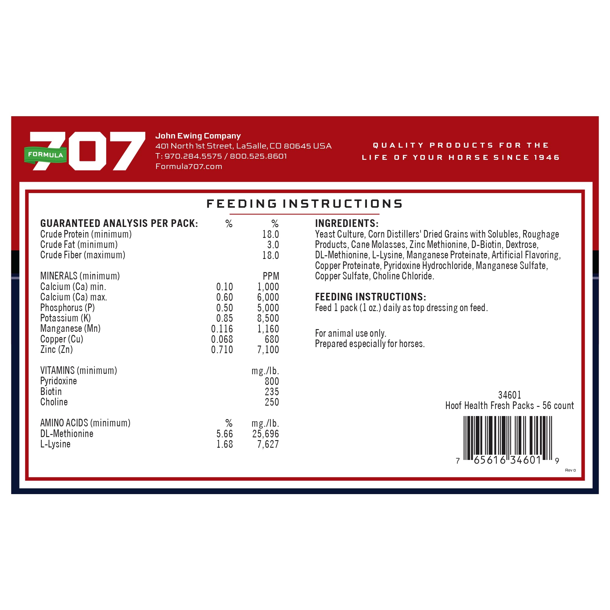 Formula 707, apoyo completo para cascos fuertes y resistentes.