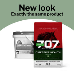 Granulados digestivos Formula 707 para caballos, formato más fácil de consumir.
