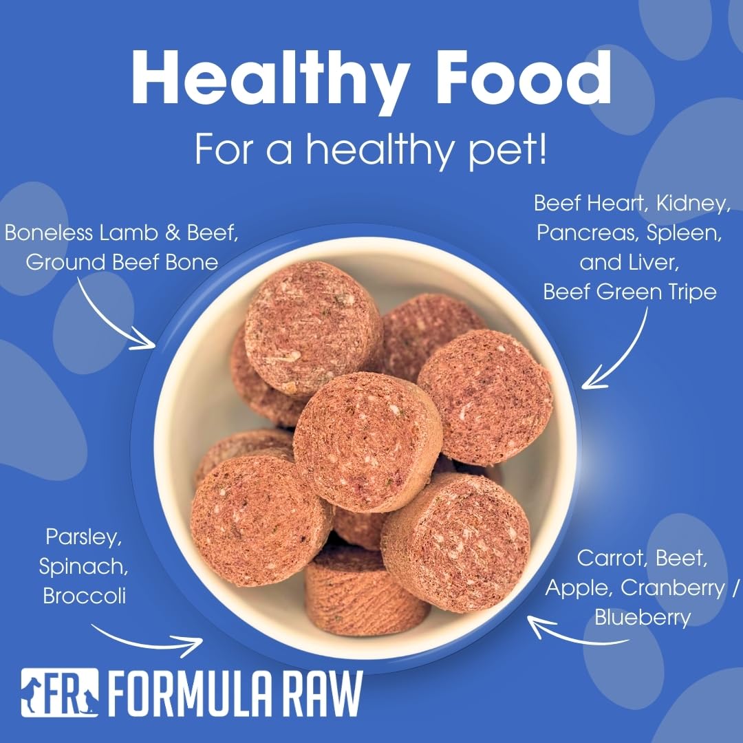 Formula Raw carne cordero deshidratada, trozos listos para mezclar