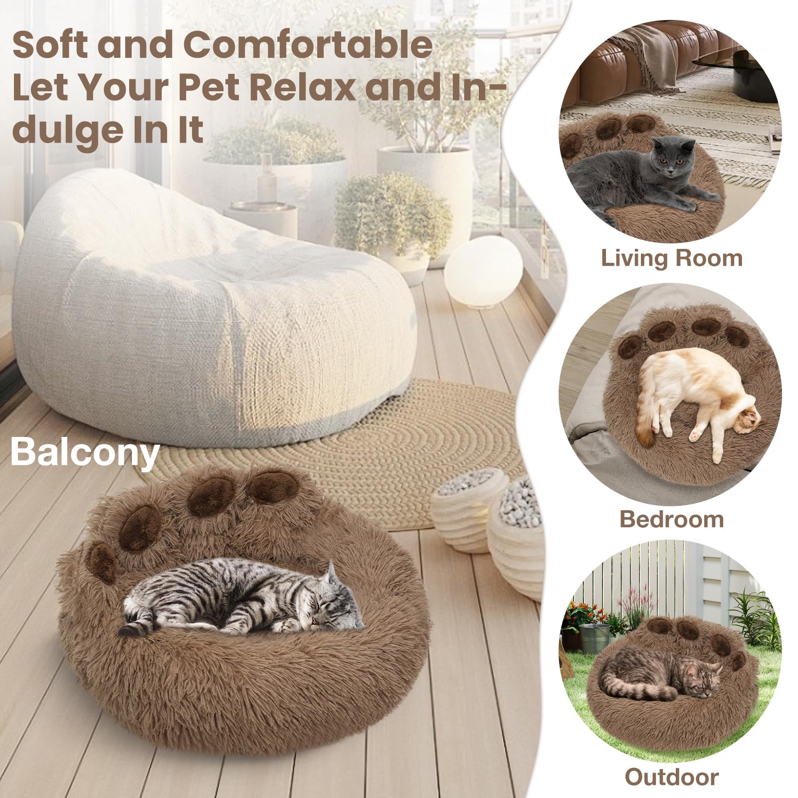 Cama FortuneALL tamaño 58x58 cm para mascotas pequeñas.