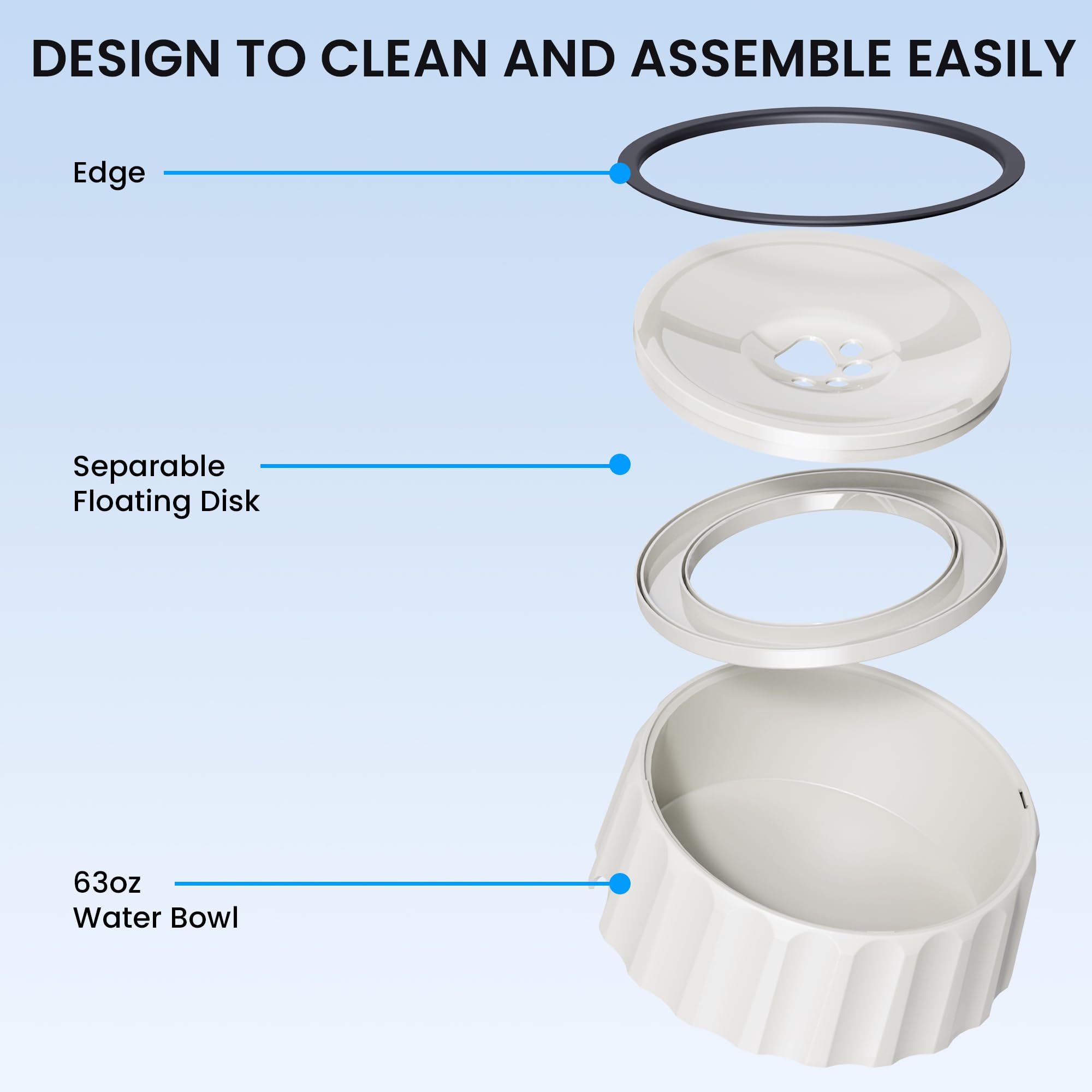 FORWH disco flotante ajustable para controlar el caudal.