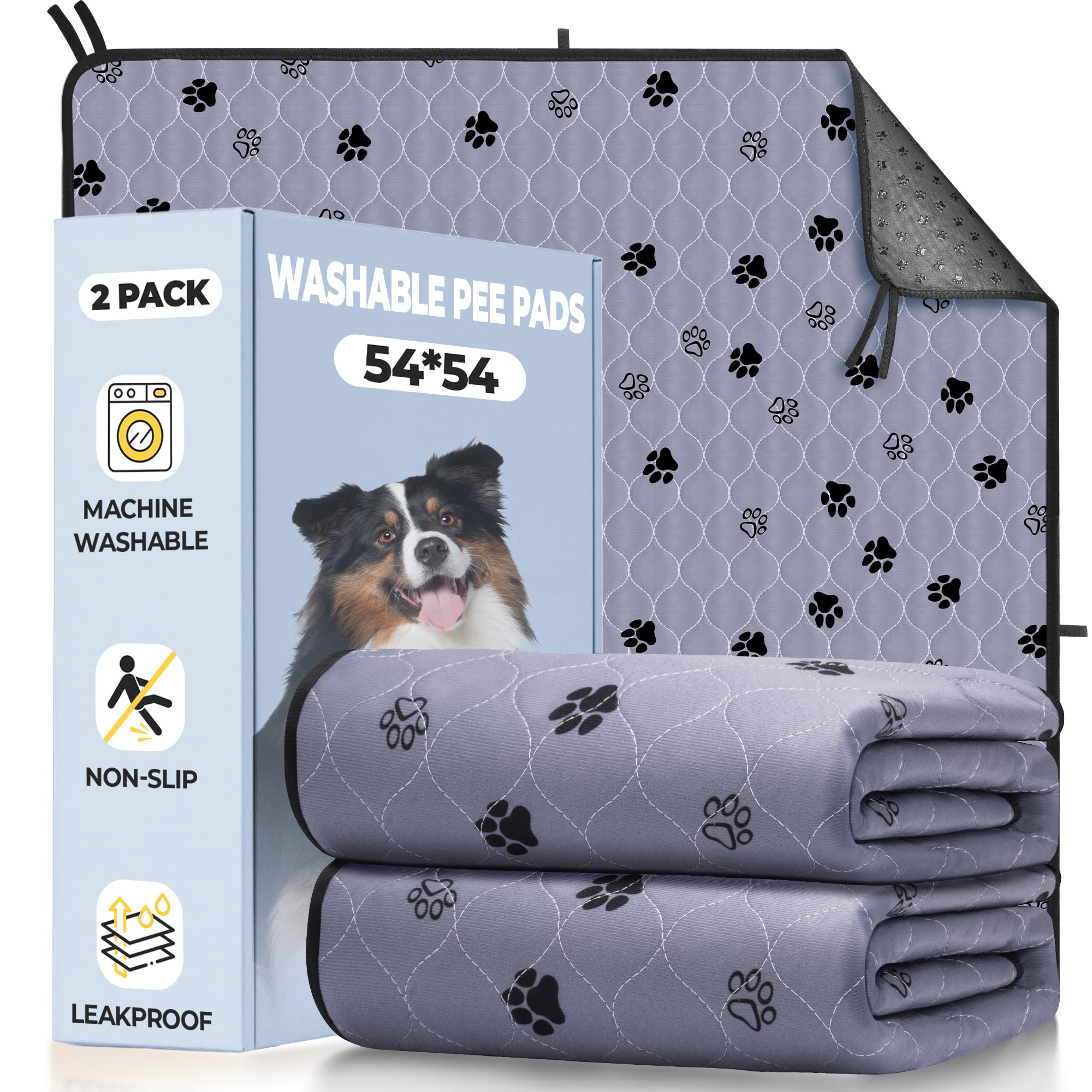 Almohadillas lavables Fostanfly para orina, doble paquete, entrenamiento cómodo.
