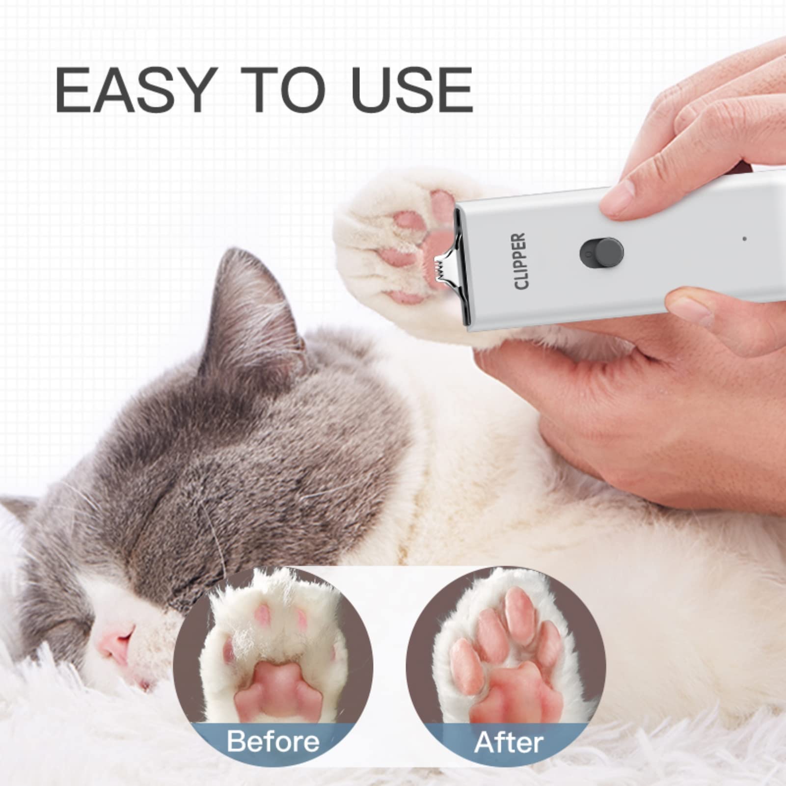 Paquete Founouly incluye cepillo, cargador y peines para peluquería