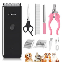 Founouly cortapelos con diseño inalámbrico para gatos y perros, facilita el cuidado en casa.