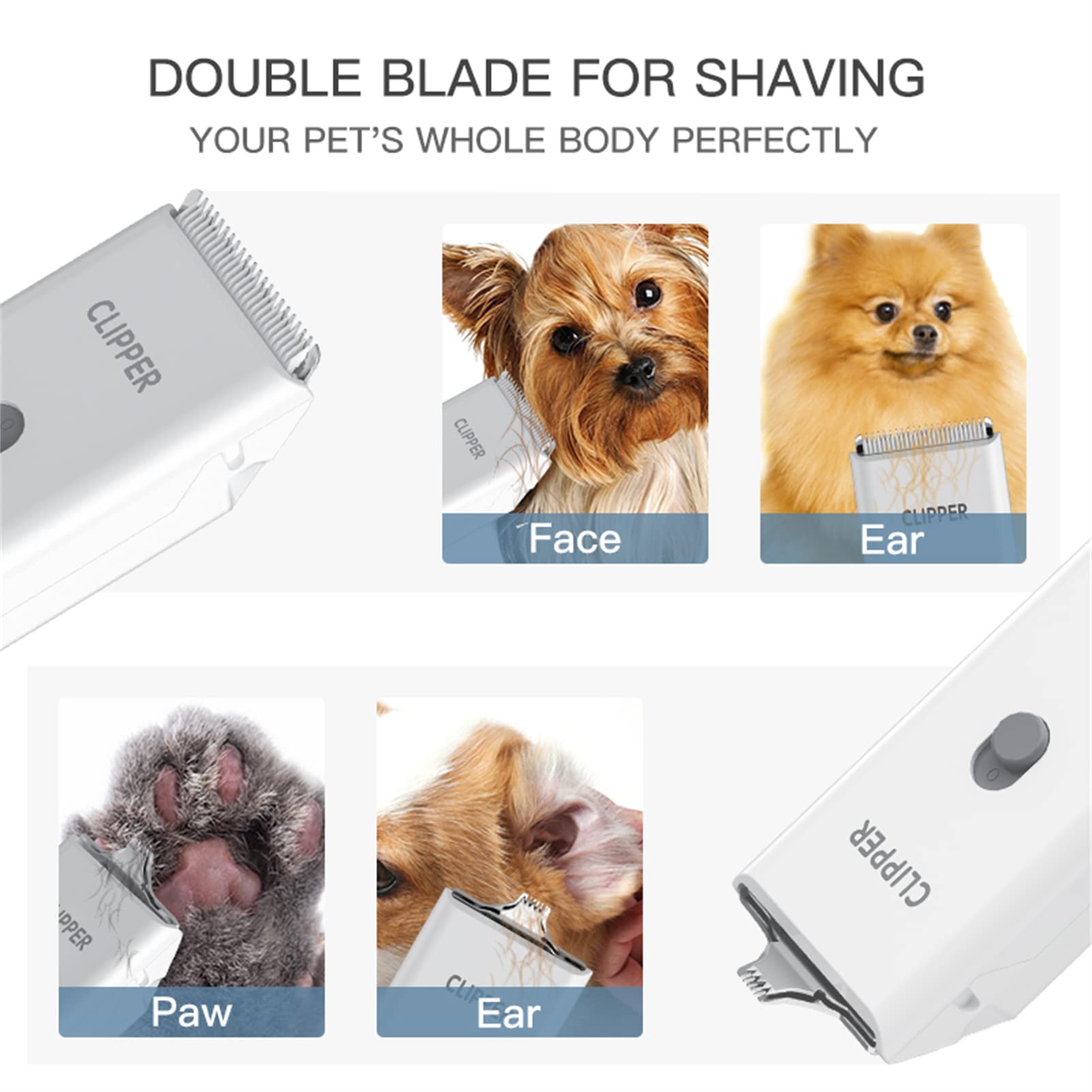 Founouly corte inalambrico con batería recargable para uso cómodo