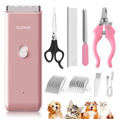 Cortapelos Founouly Pink con motor 12V para un corte suave y eficaz.