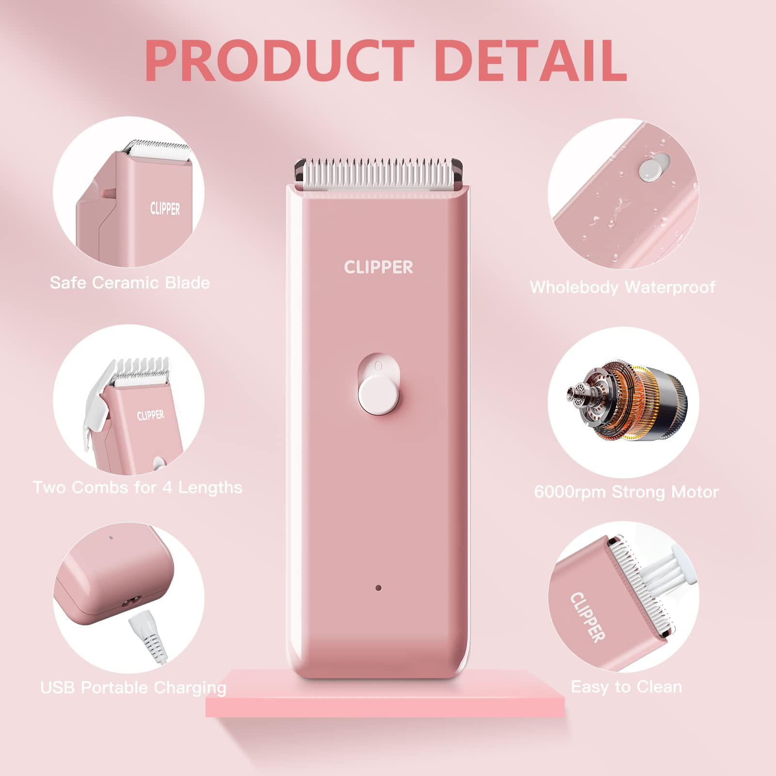 La batería LFP del Founouly Pink ofrece uso prolongado sin interrupciones.
