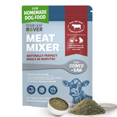 FOUR LEAF ROVER Meat Mixer: empaque-base para facilitar la preparación diaria de la comida canina.