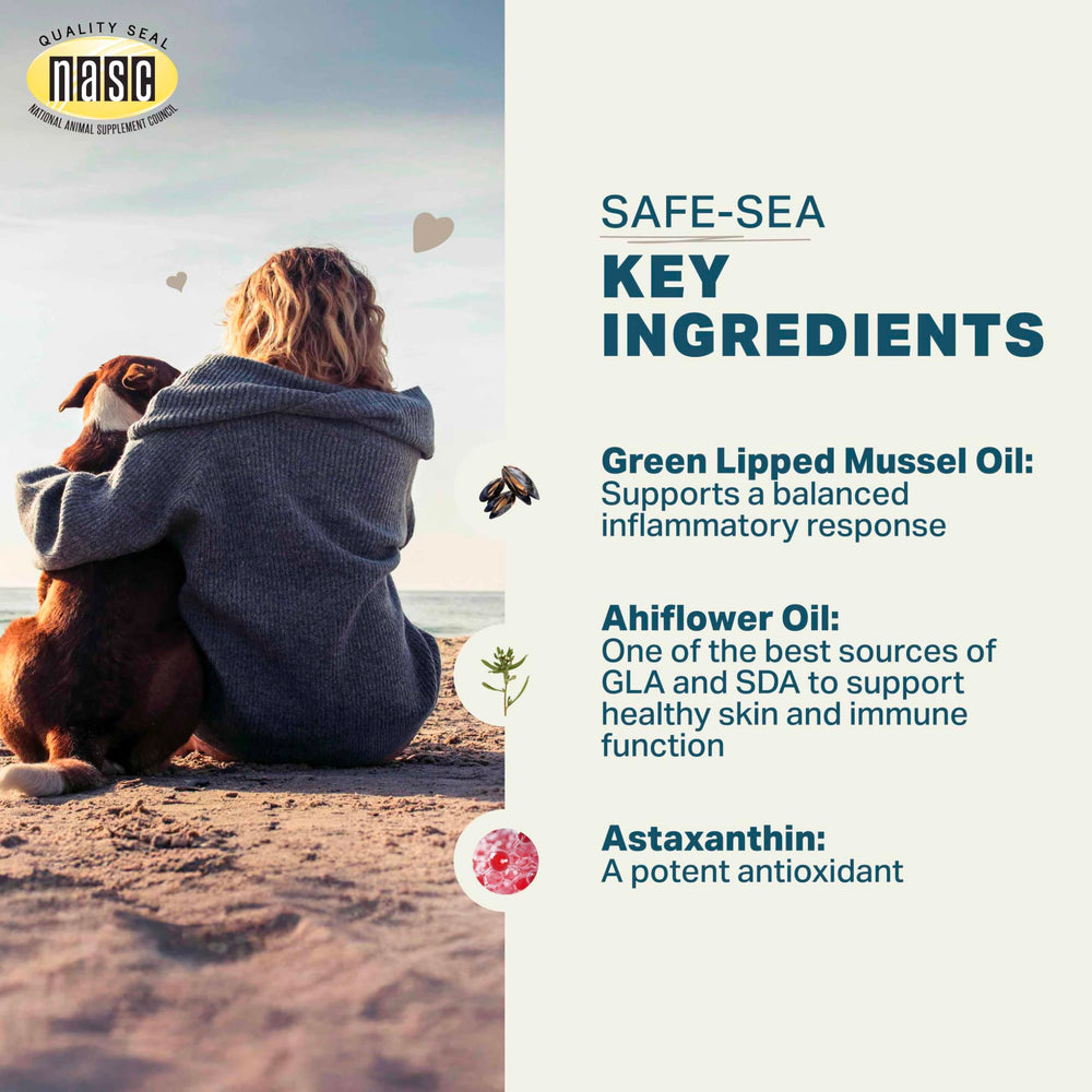 FOUR LEAF ROVER Safe-Sea ingredientes-clave destacan omega-3 y GLA para piel