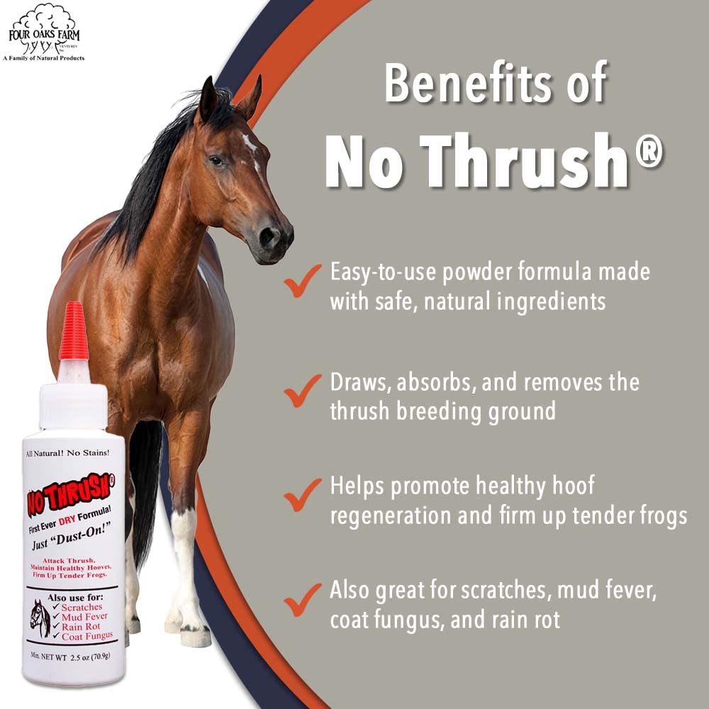 No Thrush ingredientes naturales para cuidado suave del casco