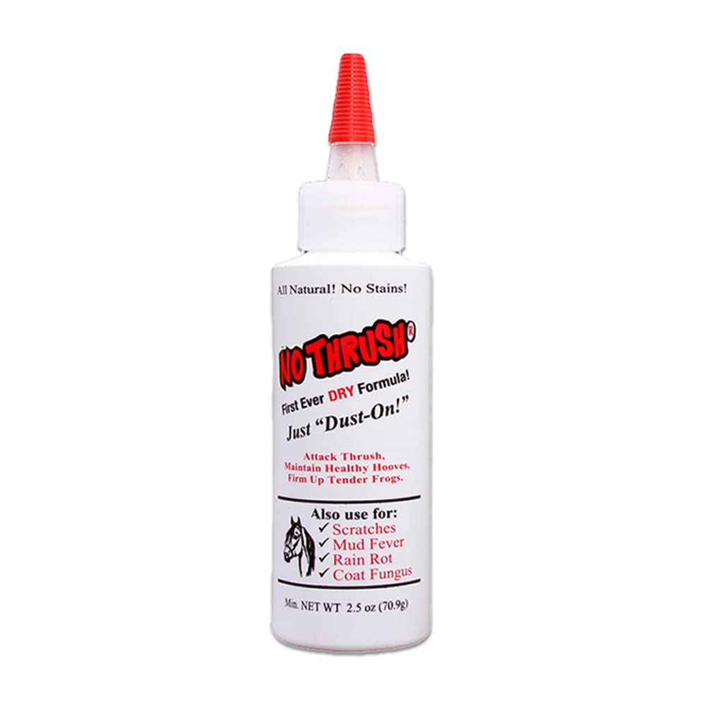 No Thrush de Four Oaks: polvo seco aplicado en la herradura para secar la humedad