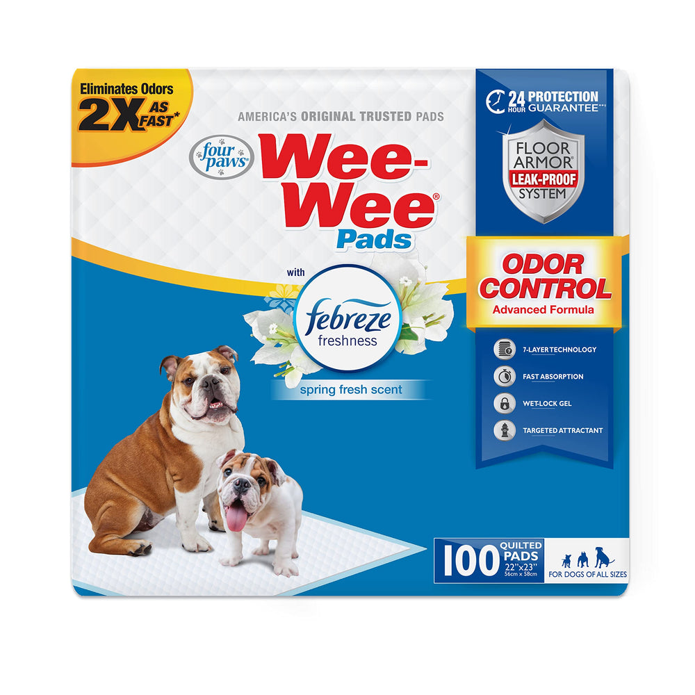 Almohadilla Four Paws con olor neutro y Frescura Febreze para hogar limpio