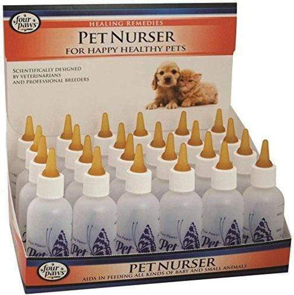 Four Paws biberón Nurser 2 oz para alimentación suave de mascotas.