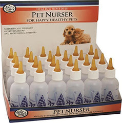 Biberones Nurser de Four Paws, paquete de 24, ideales para alimentar cachorros y gatitos.