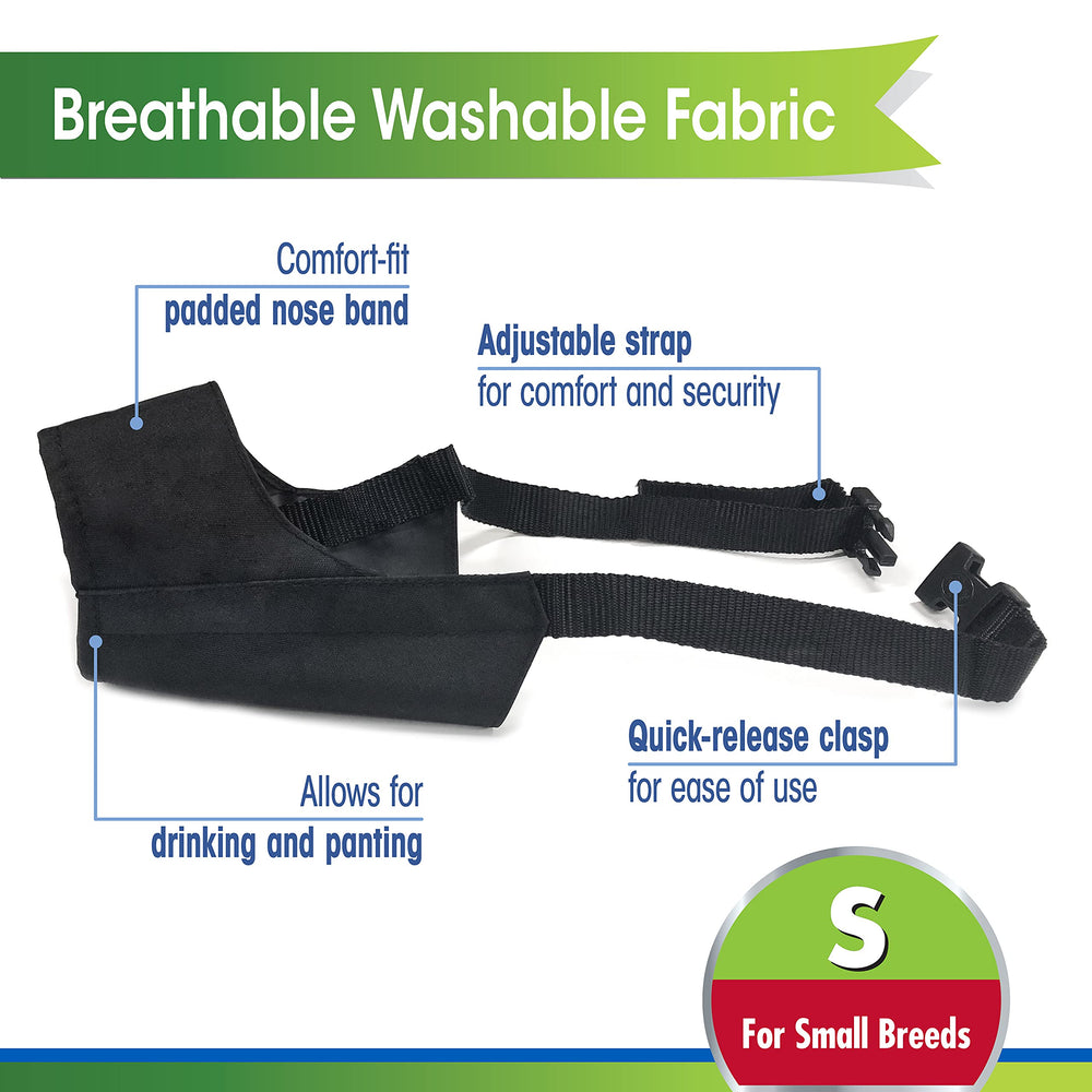 Bozal Four Paws nylon lavable, práctico para limpieza y uso diario.