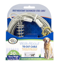 Four Paws cable de amarre exterior para perro, 30 pies, libertad al aire libre.