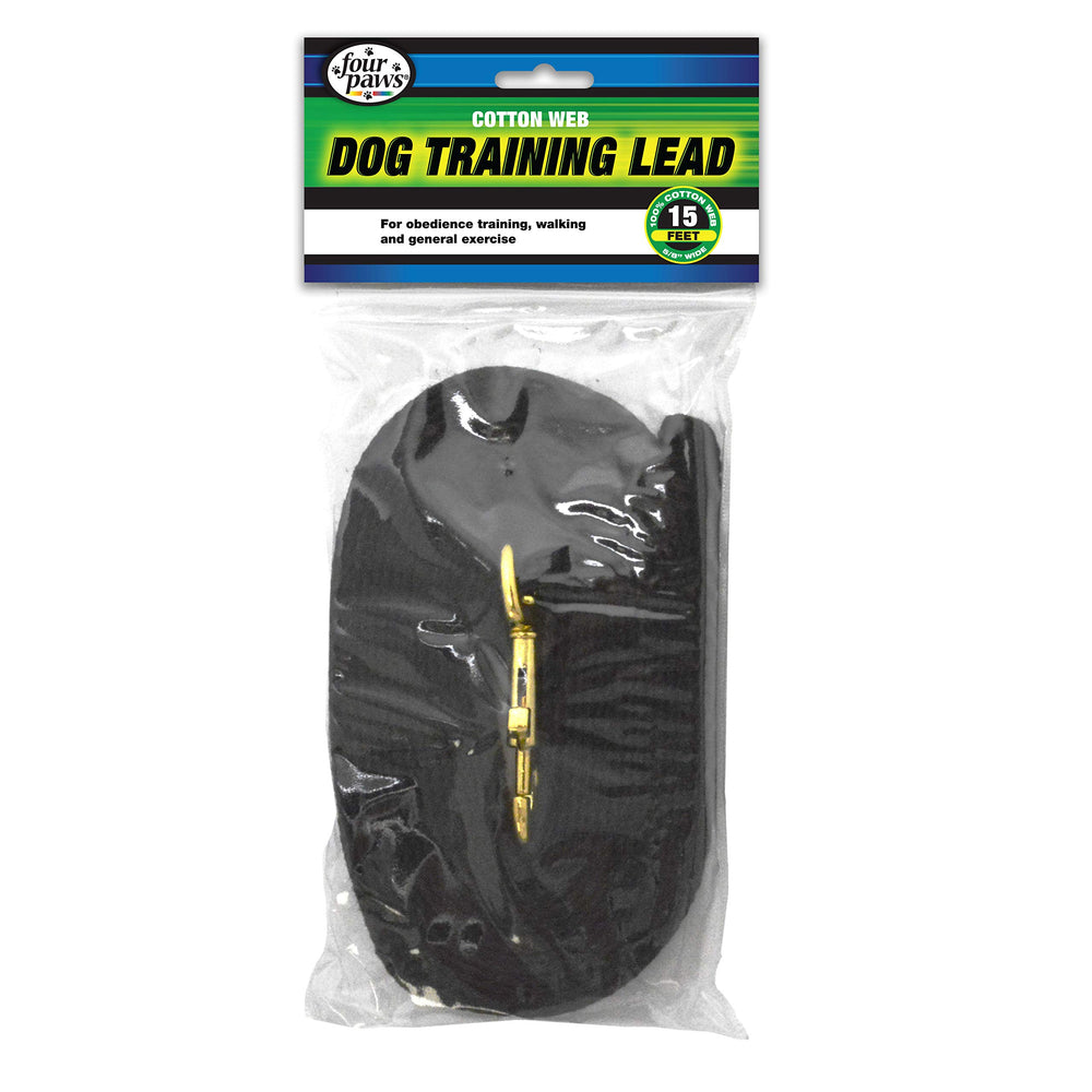 Four Paws cuerda de entrenamiento para perro de 15 pies, ideal para paseos con control.
