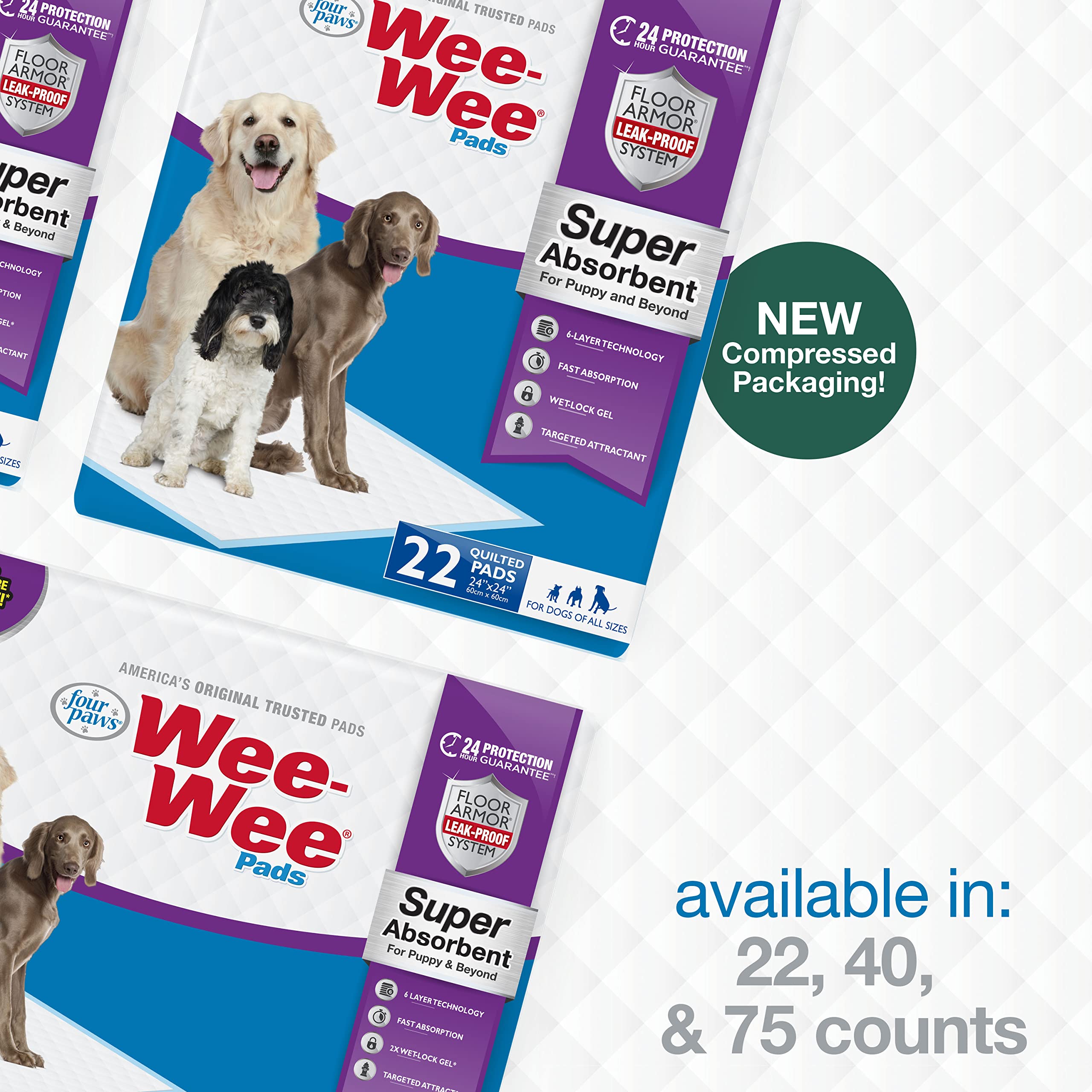 Four Paws Wee-Wee facilita limpieza e higiene del área.