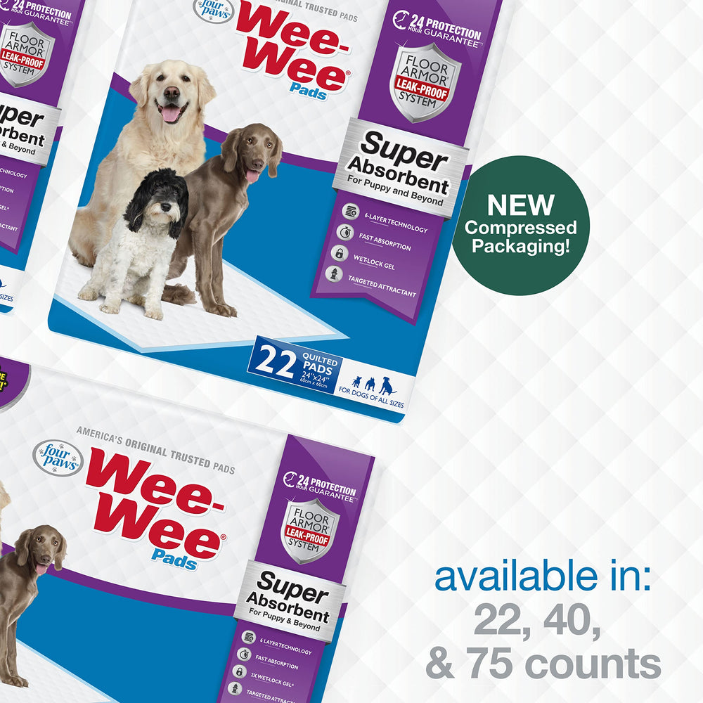 Four Paws Wee-Wee facilita limpieza e higiene del área.
