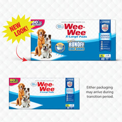 Four Paws Wee-Wee Pad mayor absorción para mayor protección.