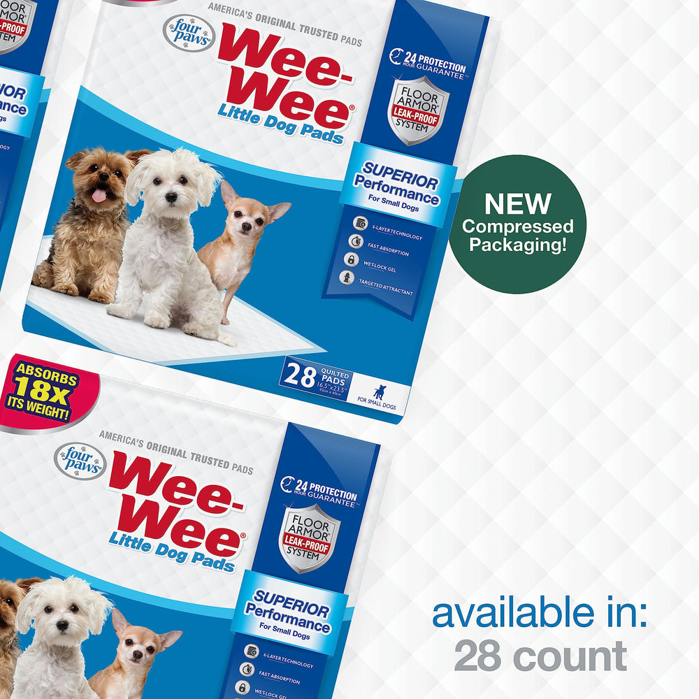 Conjunto de 28 unidades de Four Paws Wee-Wee Pad.