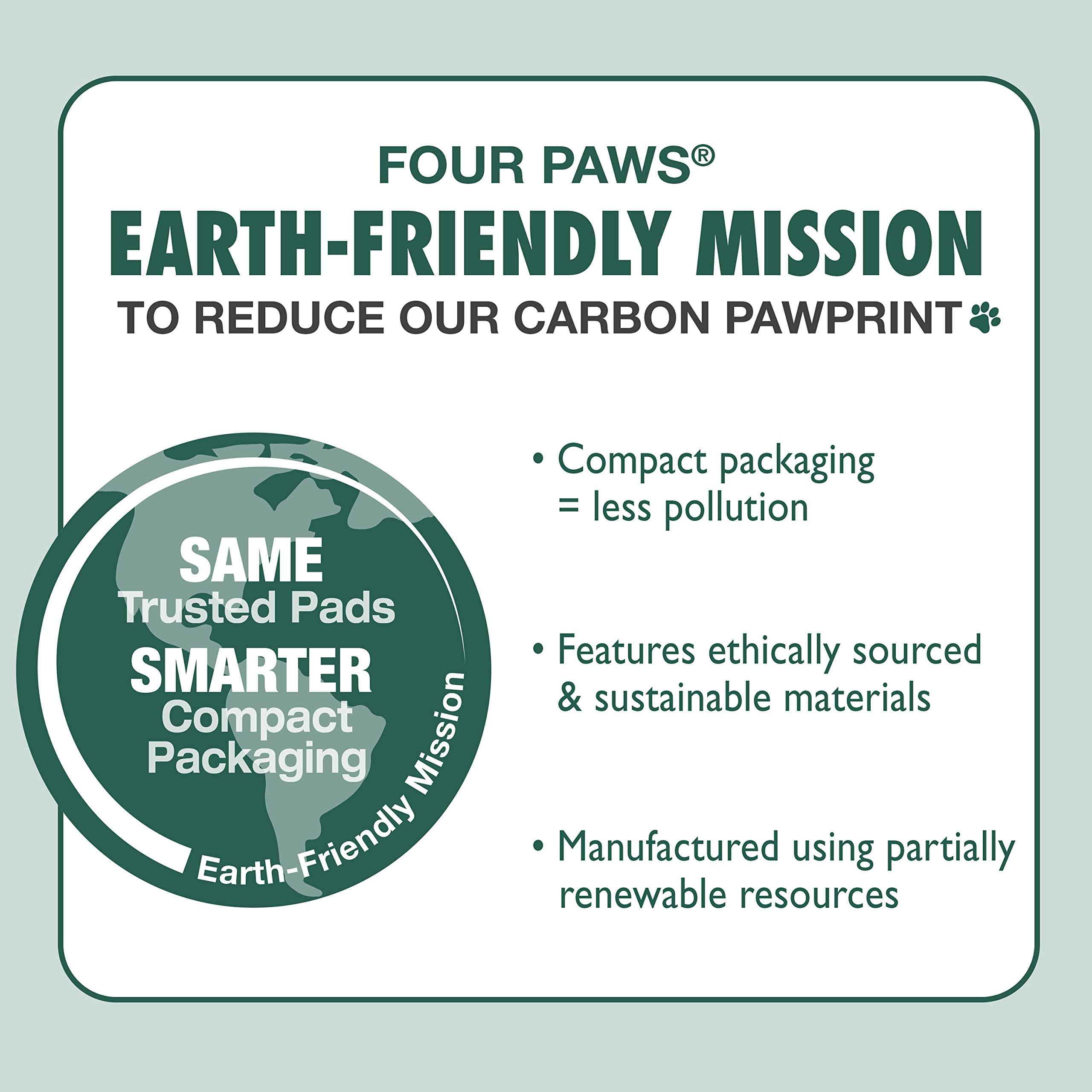 Four Paws Wee-Wee Pad incluye 200 almohadillas para mayor conveniencia.
