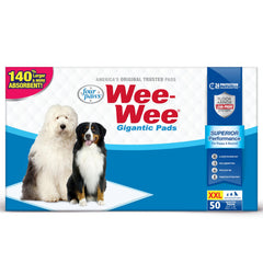 Four Paws Wee-Wee Pad, dimensiones 27,5x44, protección duradera para perros grandes.