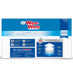 Four Paws Wee-Wee Pad, protección 24 horas para entrenamiento diario.