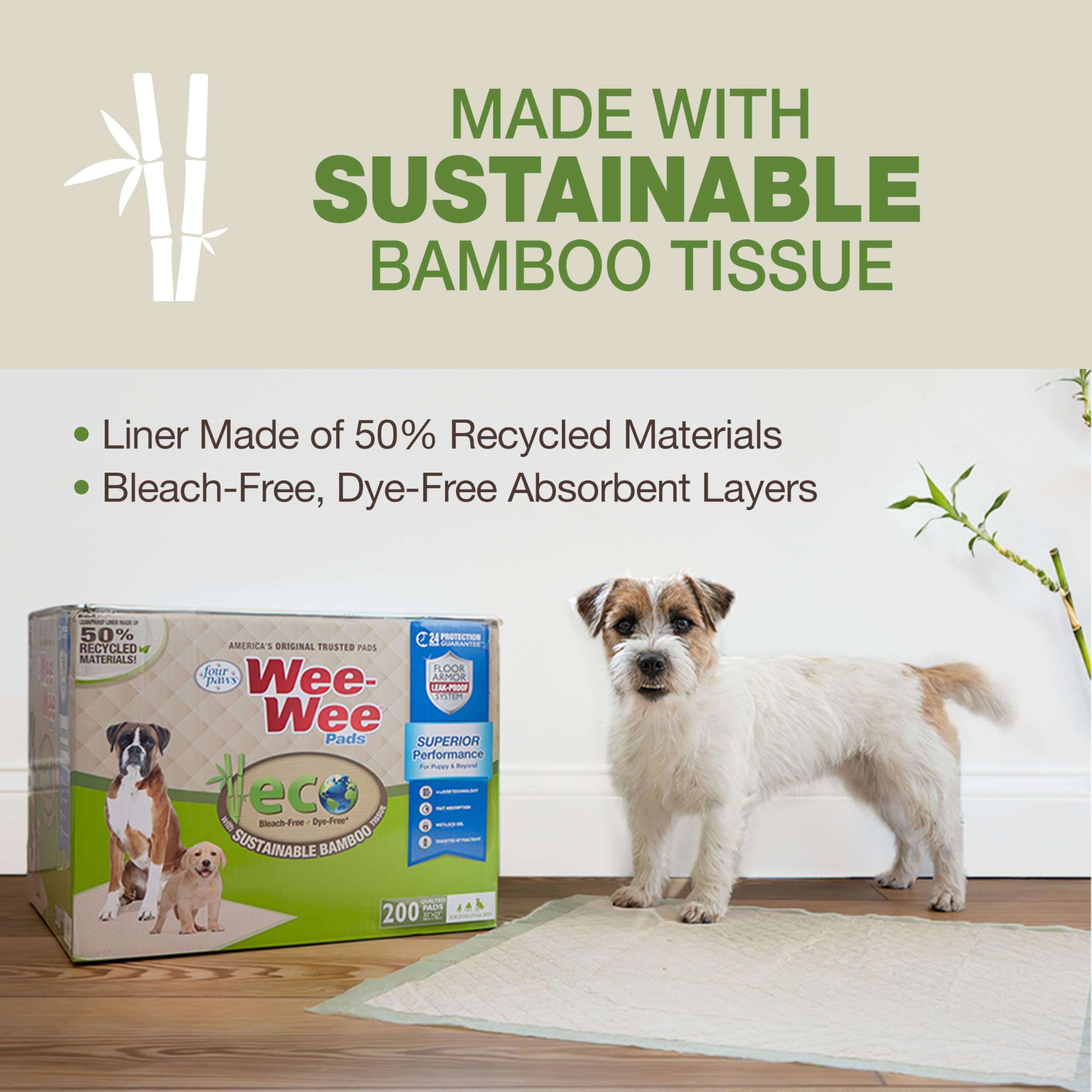 Four Paws Wee-Wee Pad: Floor Armor para evitar filtraciones.