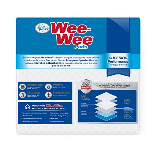 Uso diario cómodo para cachorros y perros jóvenes con Four Paws Wee-Wee.