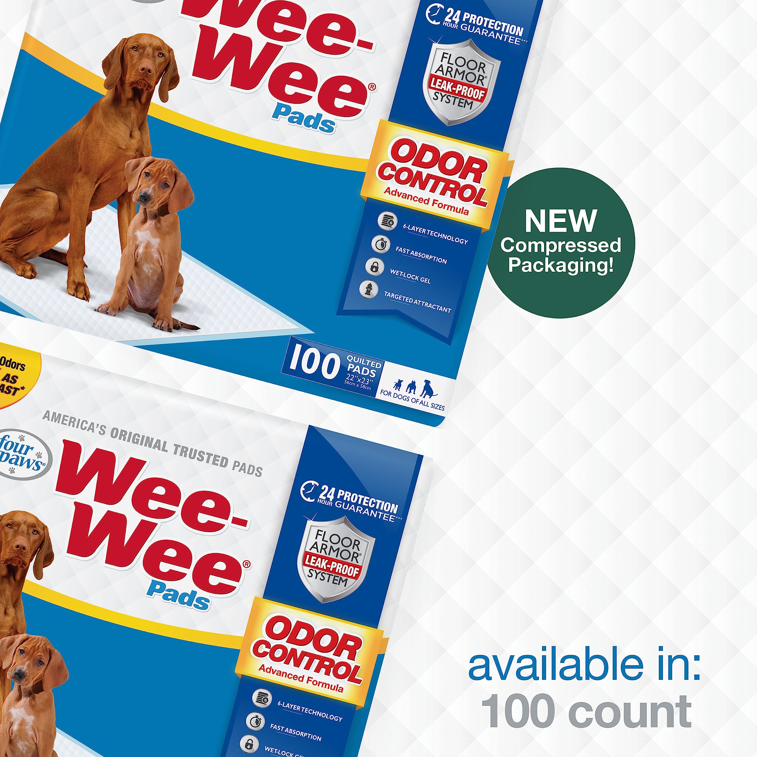 Four Paws Wee-Wee: paquete de 100 unidades para entrenamiento continuo.