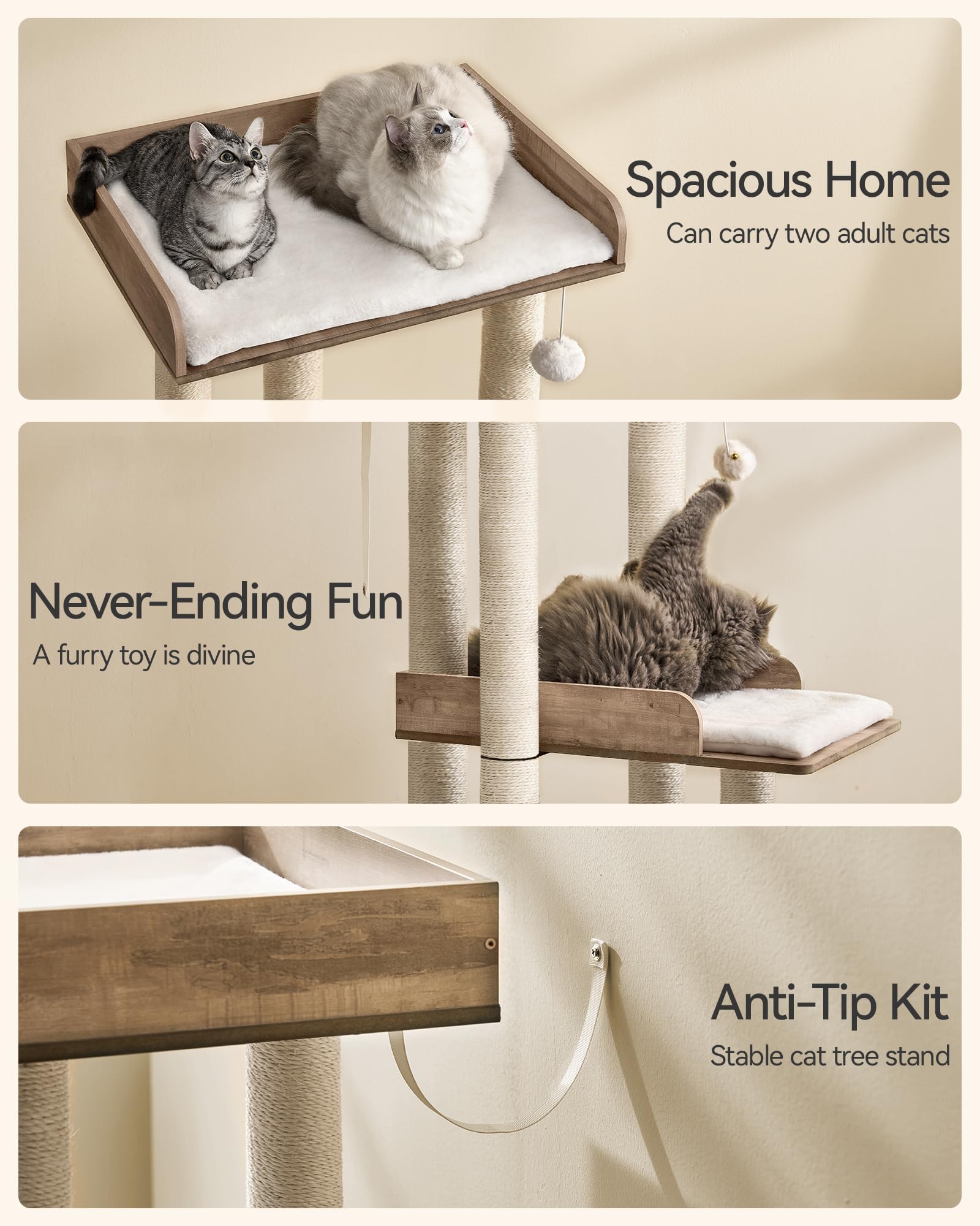 FourFurPets Arbol Gato Diseño moderno que complementa la decoración
