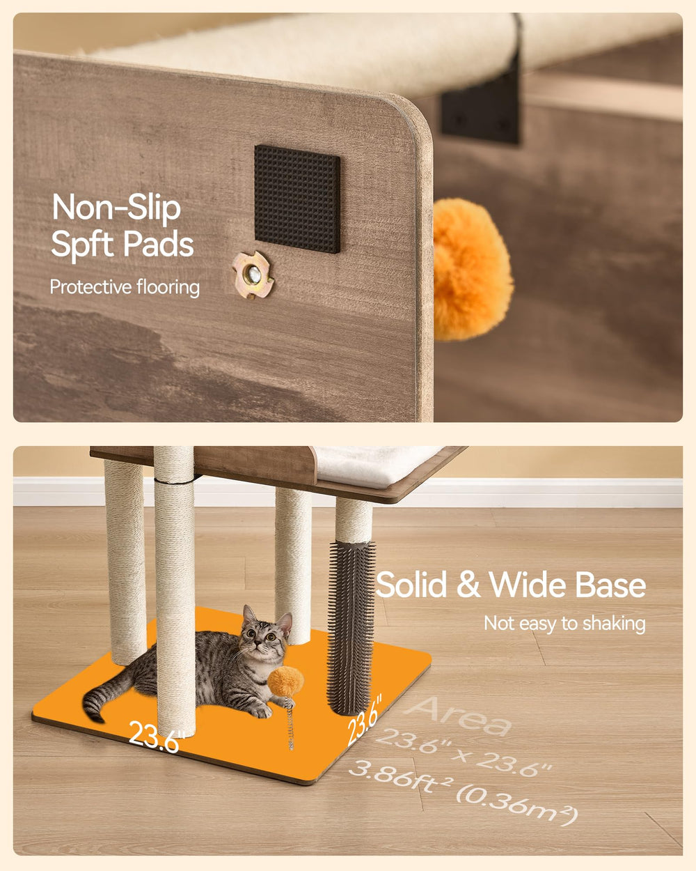 FourFurPets Arbol Gato Pompones extras para juego adicional