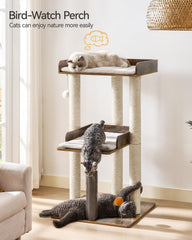 FourFurPets Arbol Gato, postes rascadores de 40 pulgadas para ejercicio.